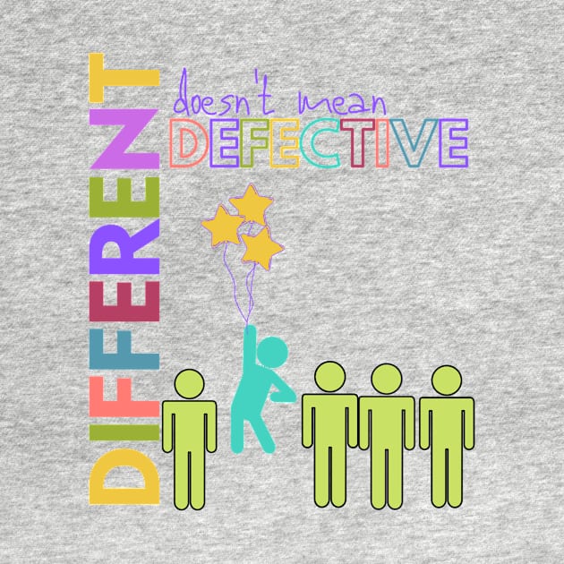 Aspergers Autism Different Not Defective Awareness by meganelaine092